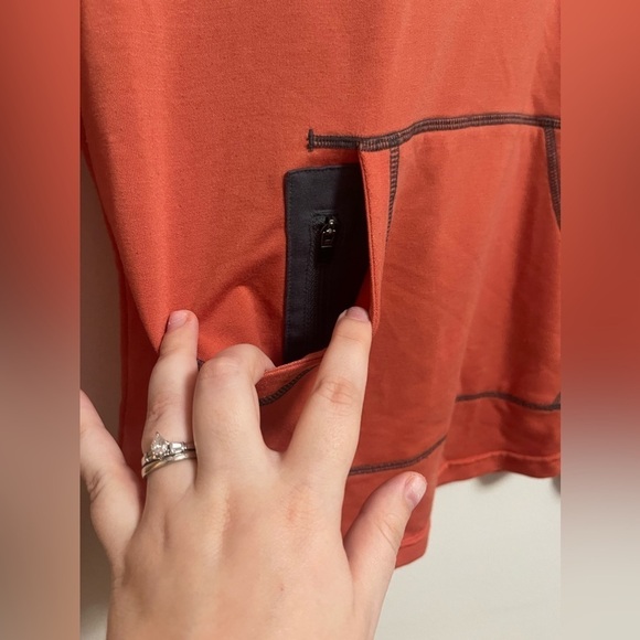 Marmot - Women's La Linea Pullover Hoody Orange UPF 30 Sweatshirt - Size M - Picture 4 of 8